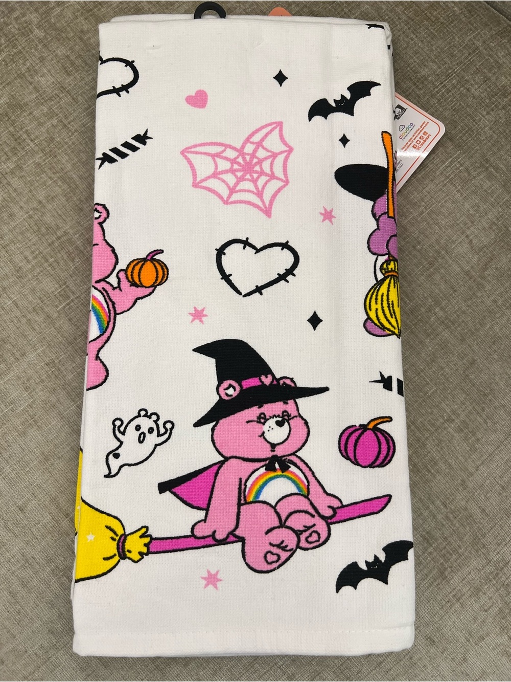 Care Bears Pink Cheer Bear Halloween Towel Set 2pk